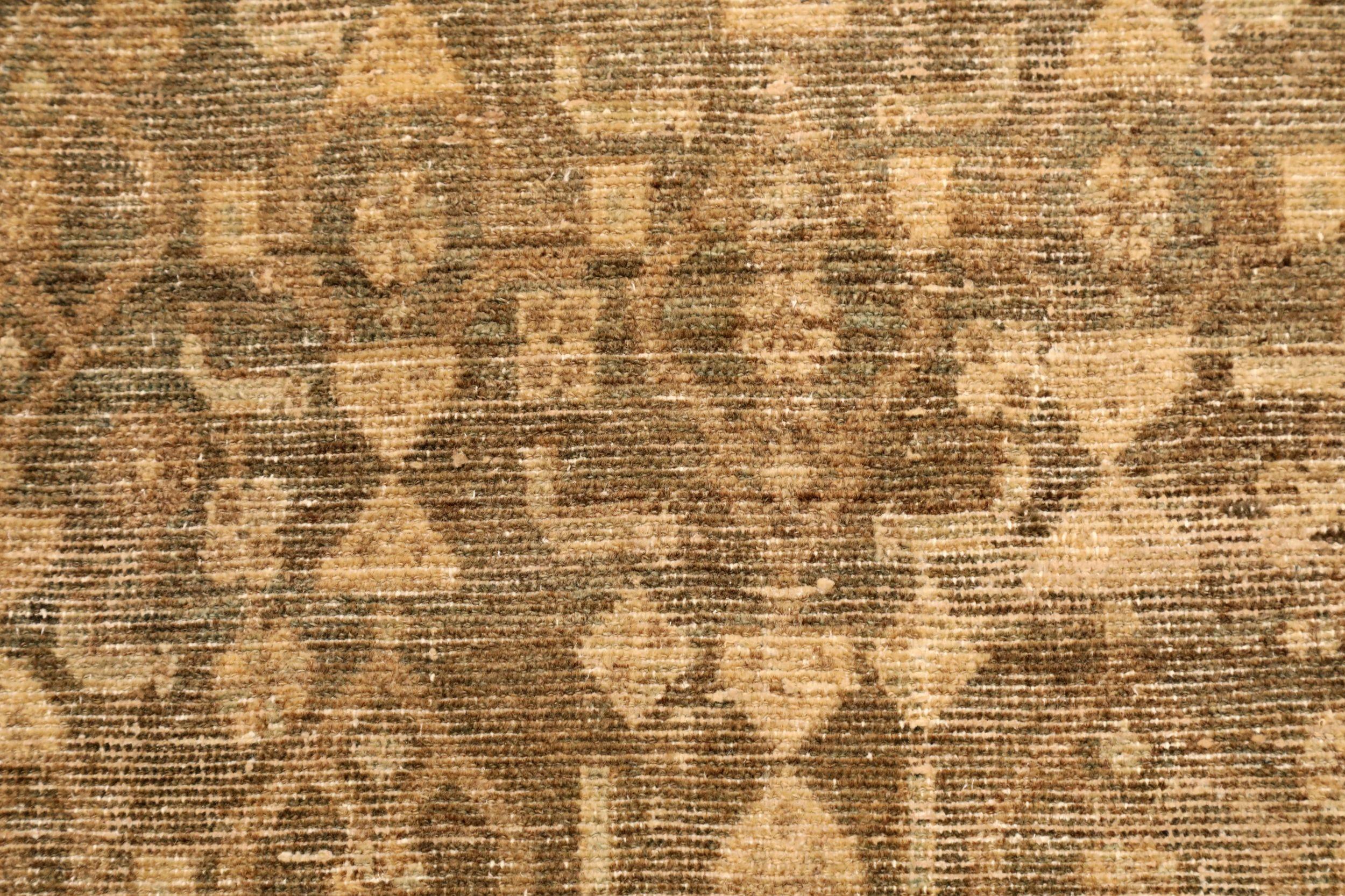 Persischer Malayer Kleiner Teppich - Wolle Braun Elfenbein Design - 94585 (20. Jahrhundert) im Angebot