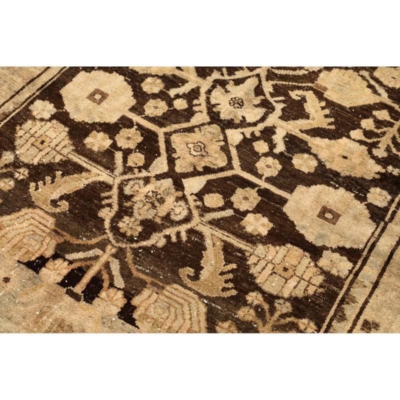 Iracheno Tappeto persiano Malayer Small - Lana Marrone Avorio Design - 94586 in vendita
