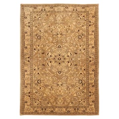 Persischer Malayer Kleiner Teppich - Wolle Braun Elfenbein Taupe 73269
