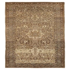 Tappeto Russian Malayer Small - Lana Marrone Avorio Taupe Design - 16071