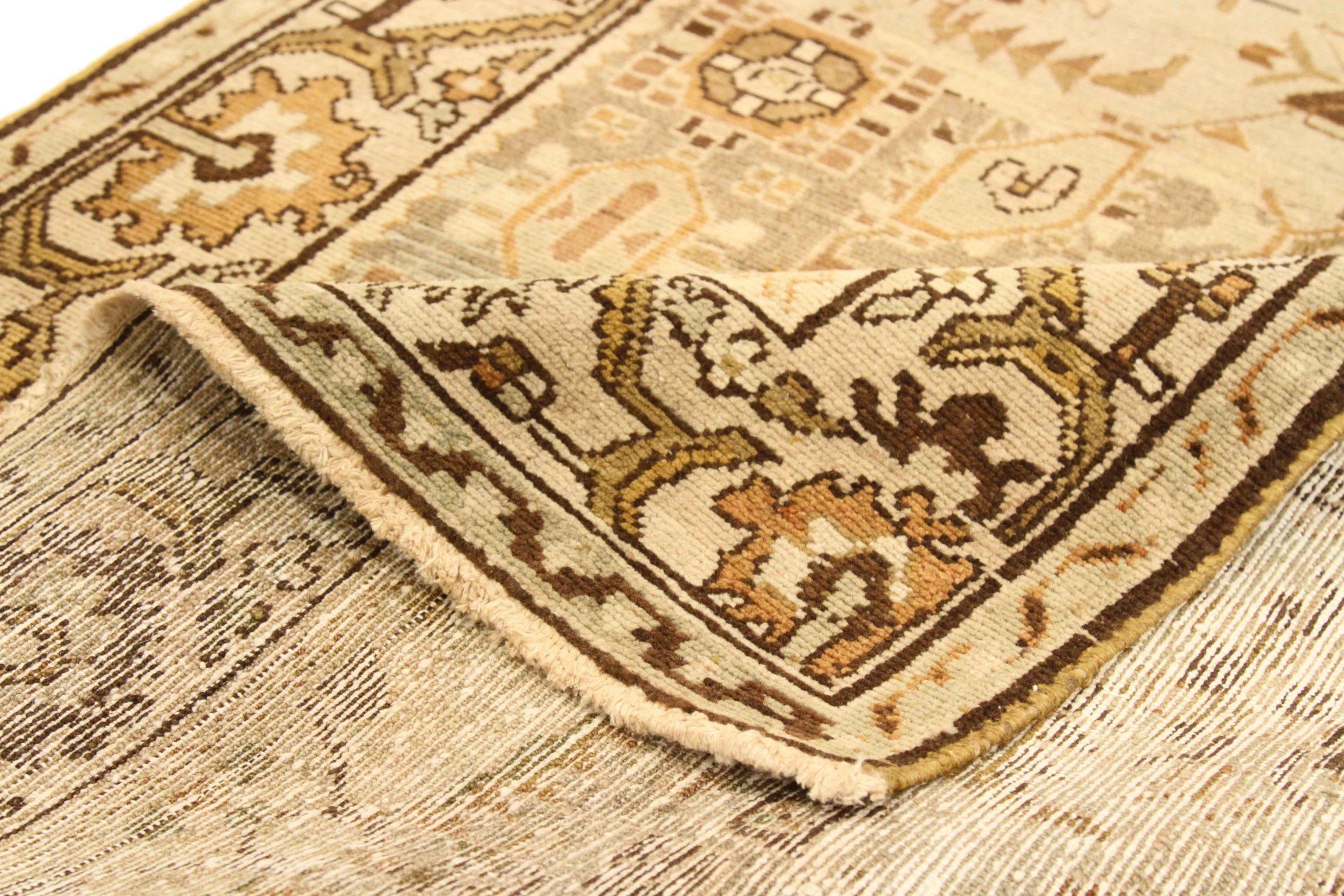 Iracheno Tappeto persiano Malayer Small - Lana Marrone Avorio Taupe - 75830 in vendita