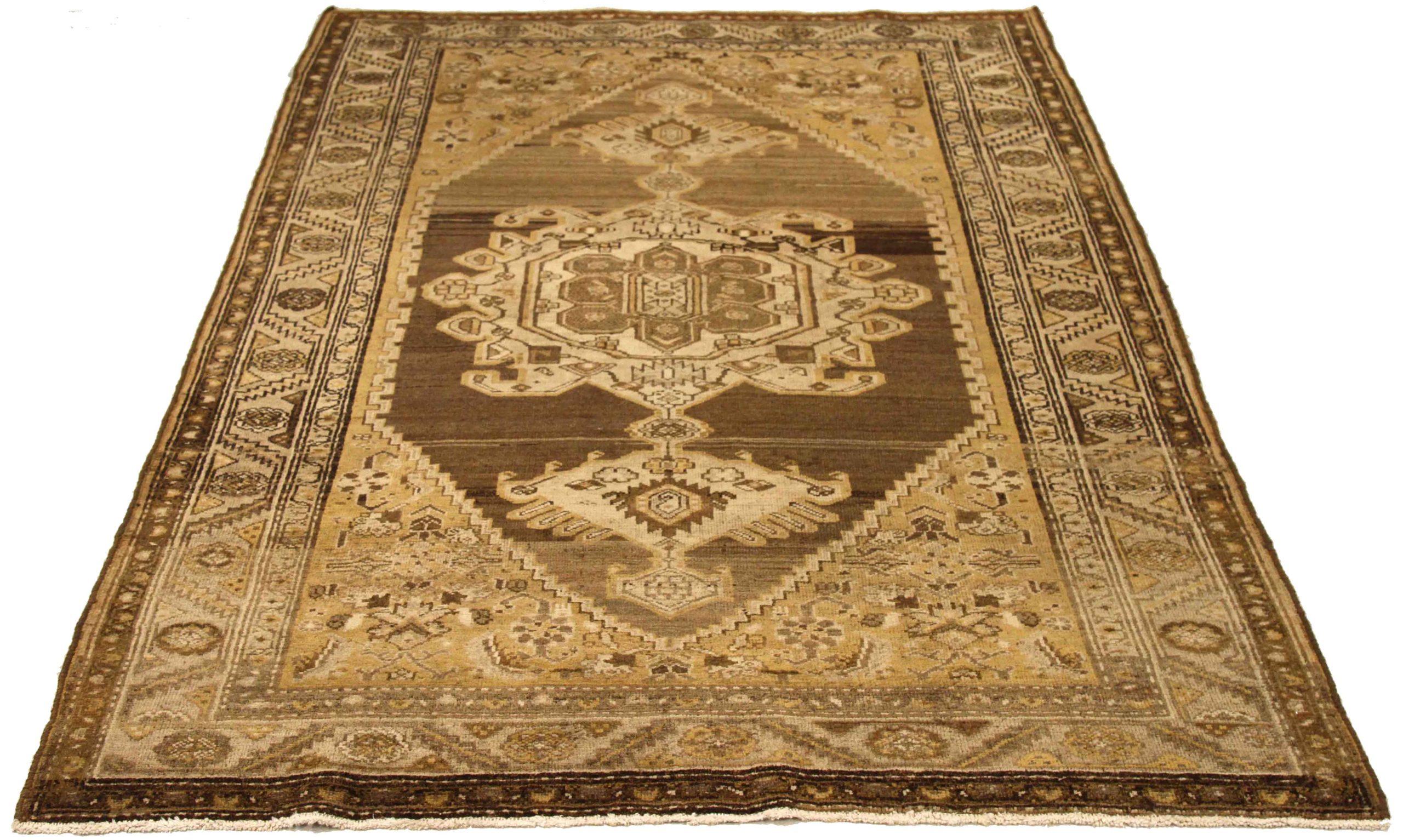 Discover the elegance of Persian Malayer featuring Small Rug in Circa 1880. Designed with Wool and BrownIvoryYellow, this exclusive design is perfect for enhancing your space.