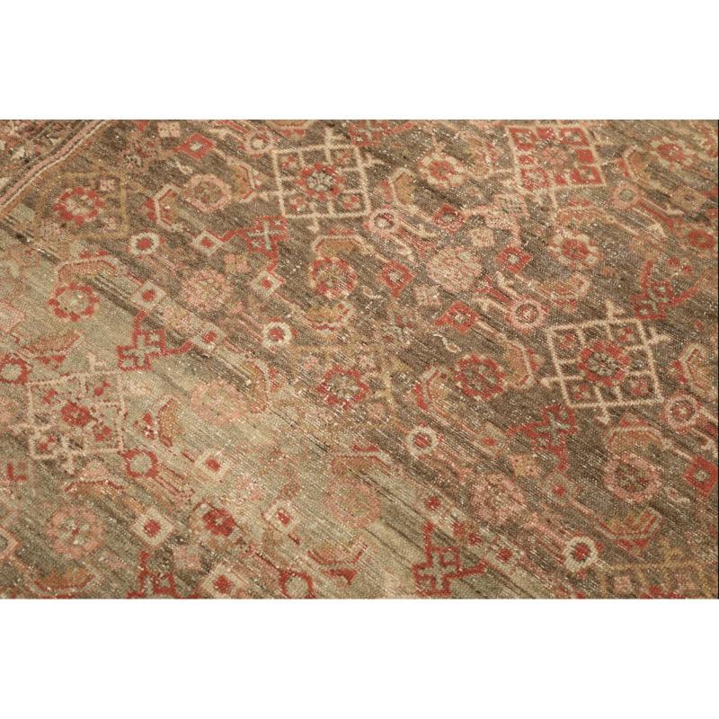 Persischer Malayer Kleiner Teppich - Wolle Braun Rot Design - 94579 (Irakisch) im Angebot