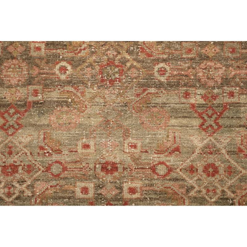 Persischer Malayer Kleiner Teppich - Wolle Braun Rot Design - 94579 im Zustand „Hervorragend“ im Angebot in Dallas, TX