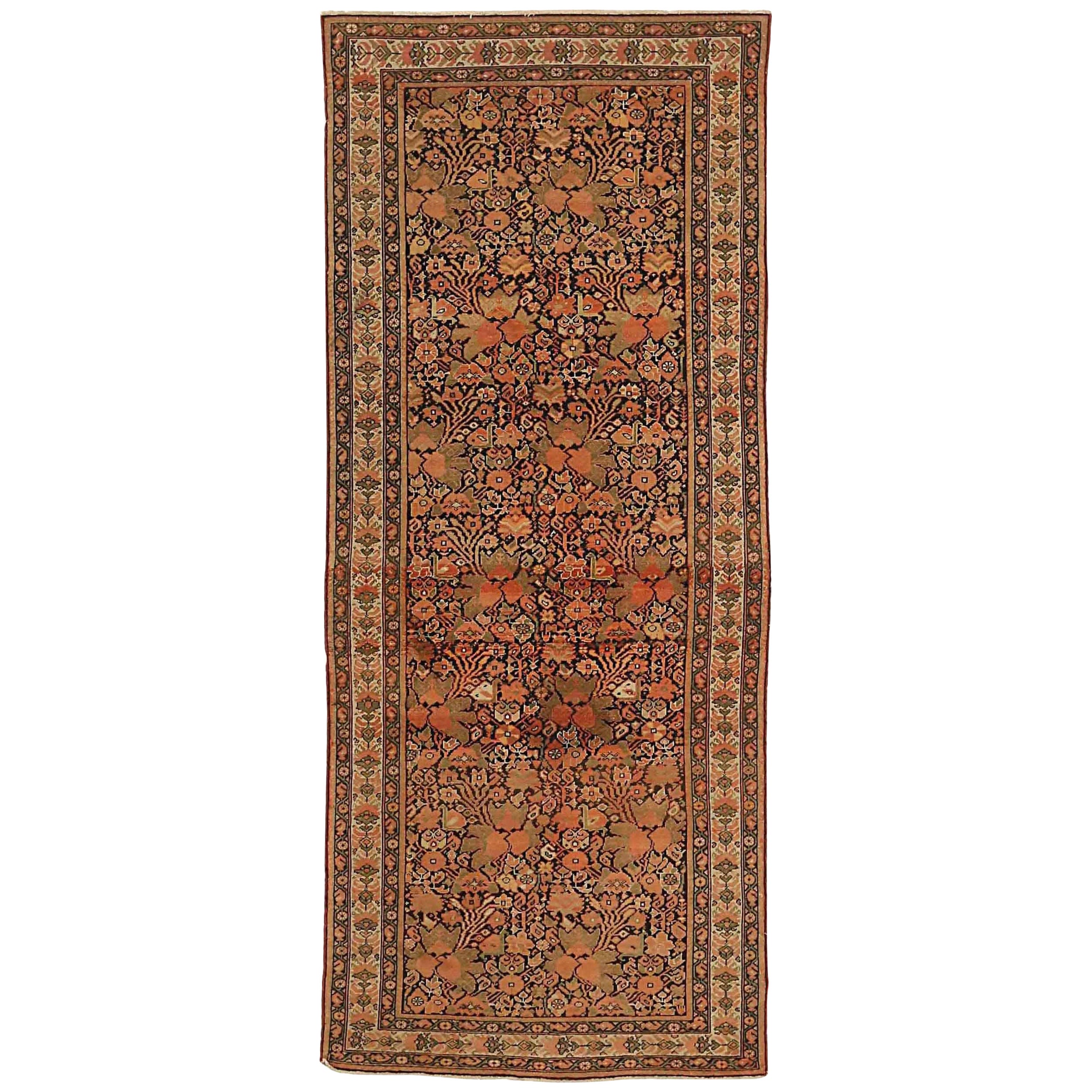 Tappeto persiano Malayer piccolo - Lana Verde Blu Navy Rosso 73190