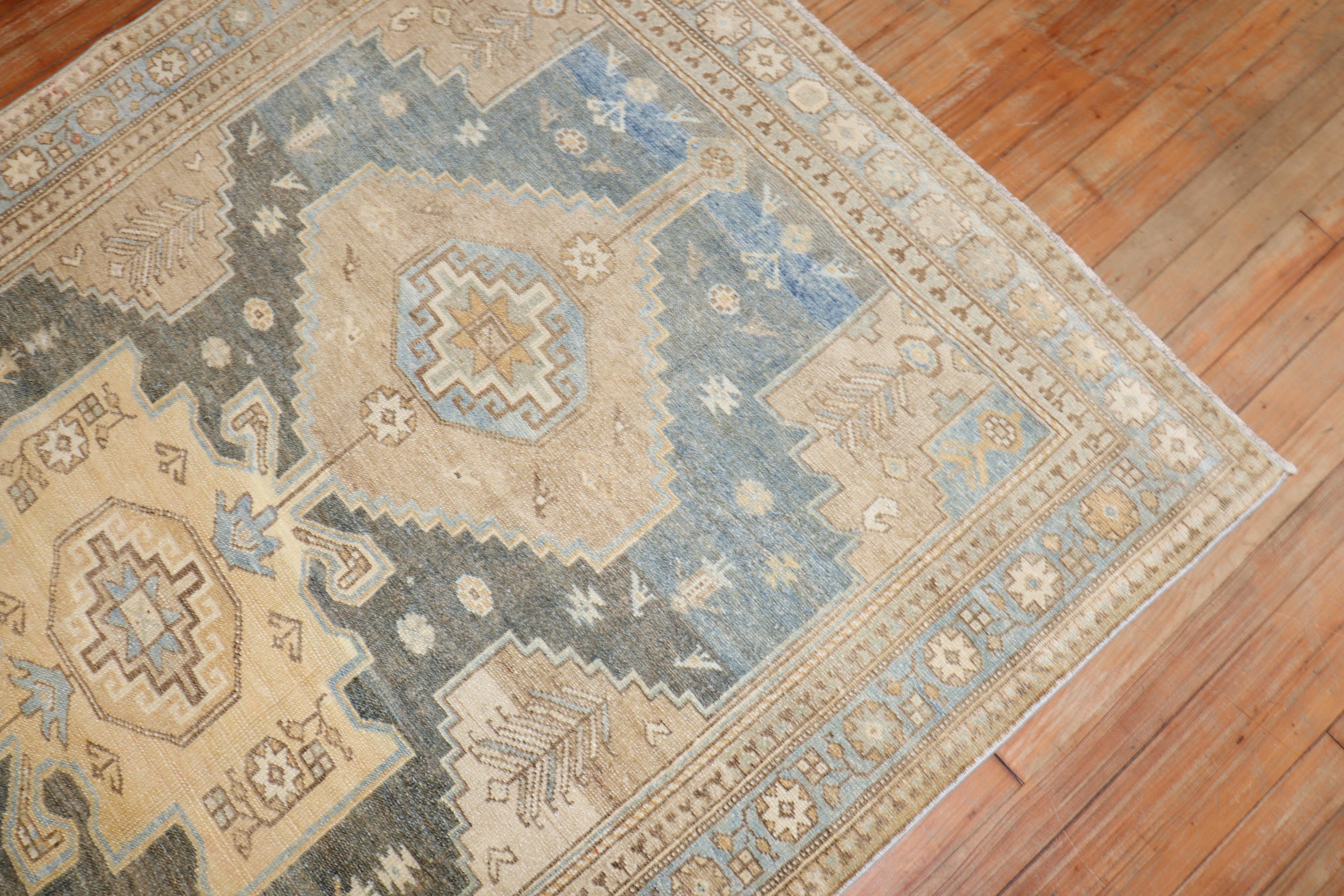 Zabihi Collcetion Persian Malayer Tribal Accent Rug In Good Condition For Sale In New York, NY