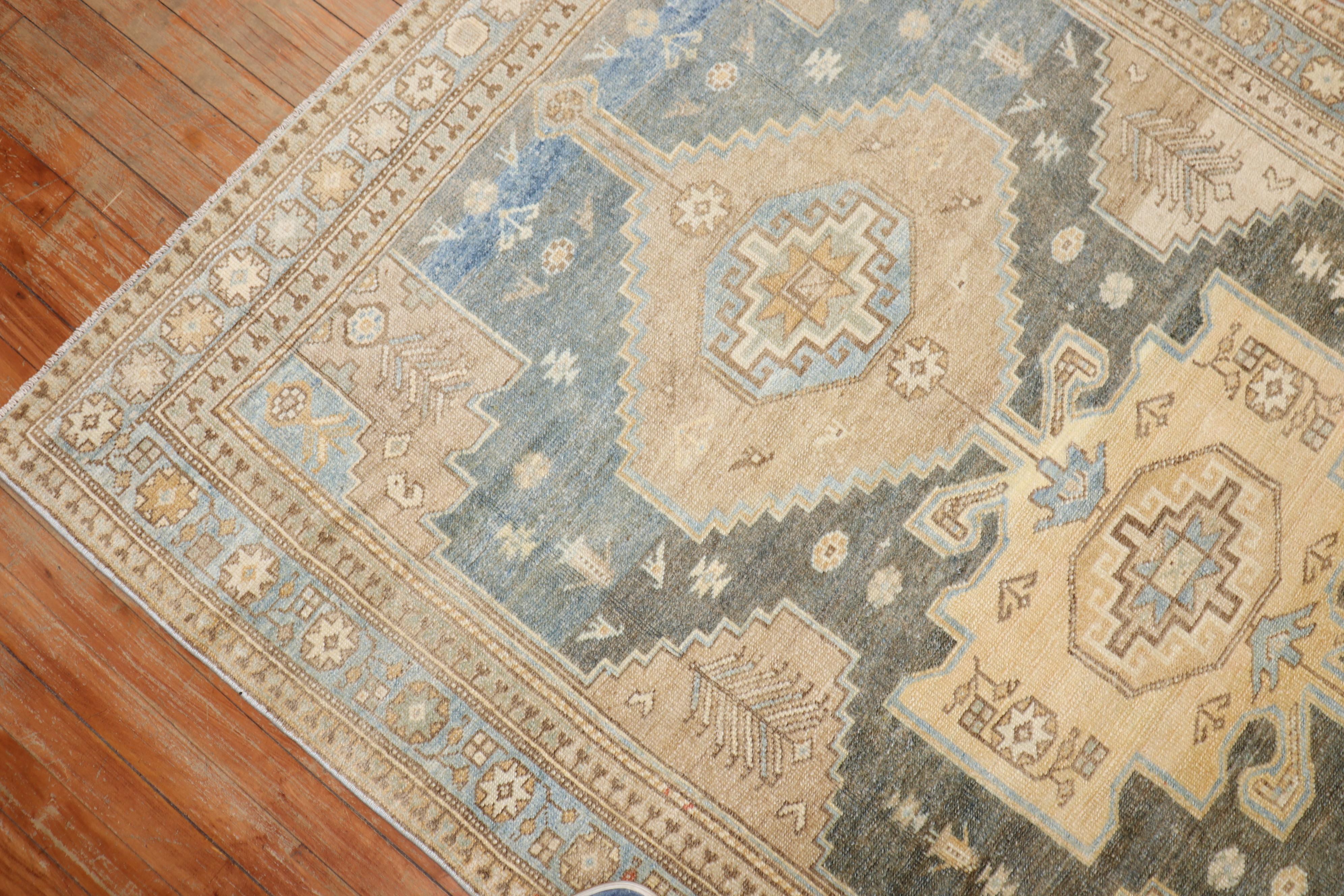 20th Century Zabihi Collcetion Persian Malayer Tribal Accent Rug For Sale