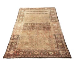 Persian Malayer Wool 3x5 Taupe, Rose & Ivory Handmade Area Rug