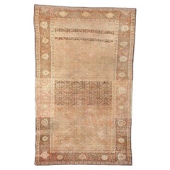 Persian Malayer Wool 3x5 Taupe, Rose & Ivory Handmade Area Rug