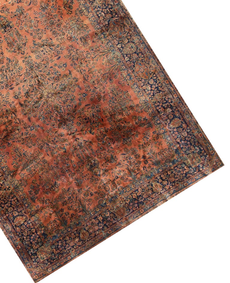 Persian Manchester Kashan Rug Carpet, circa 1900 For Sale at 1stDibs