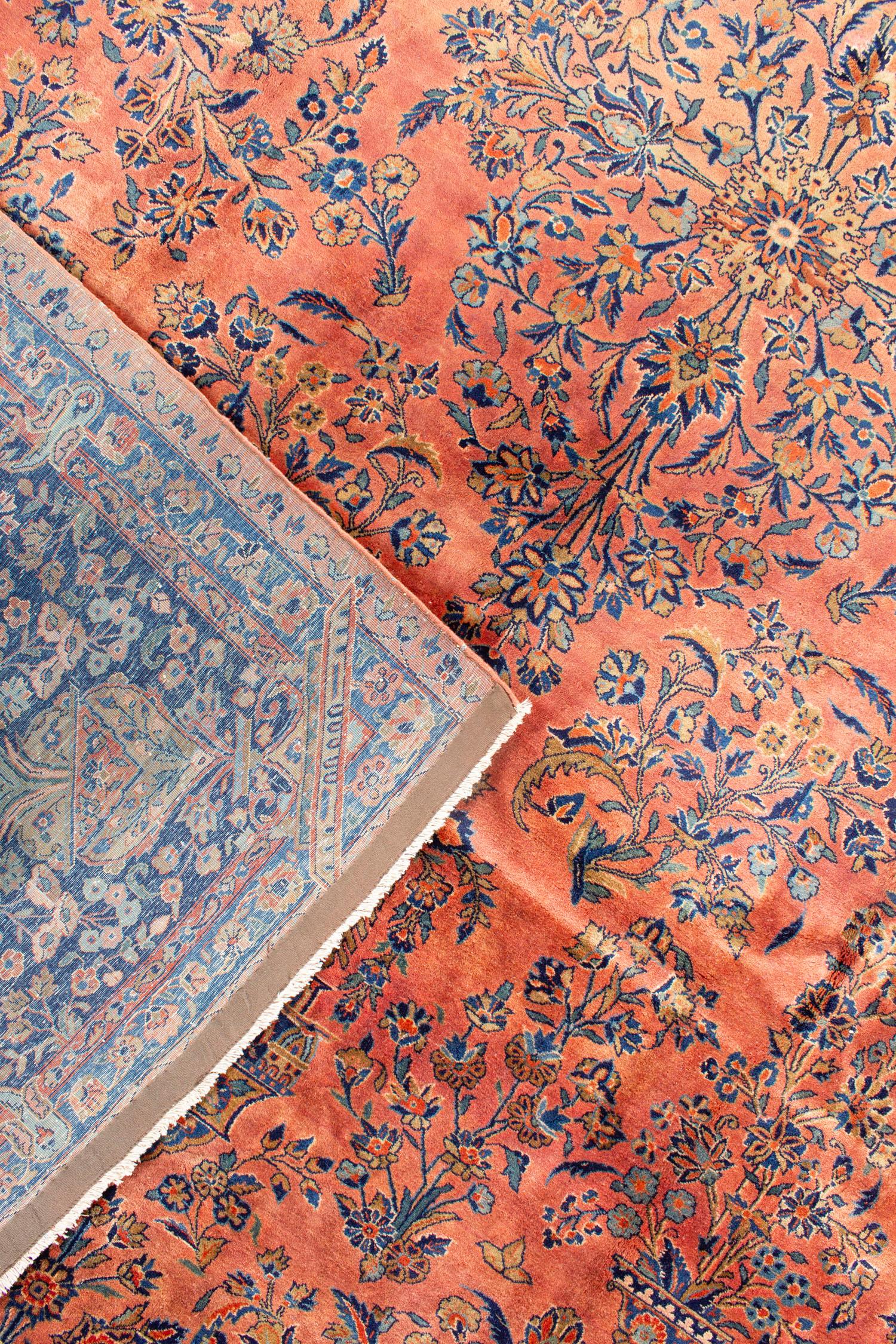 Persian Manchester Kashan Rug Carpet, circa 1900 For Sale 1