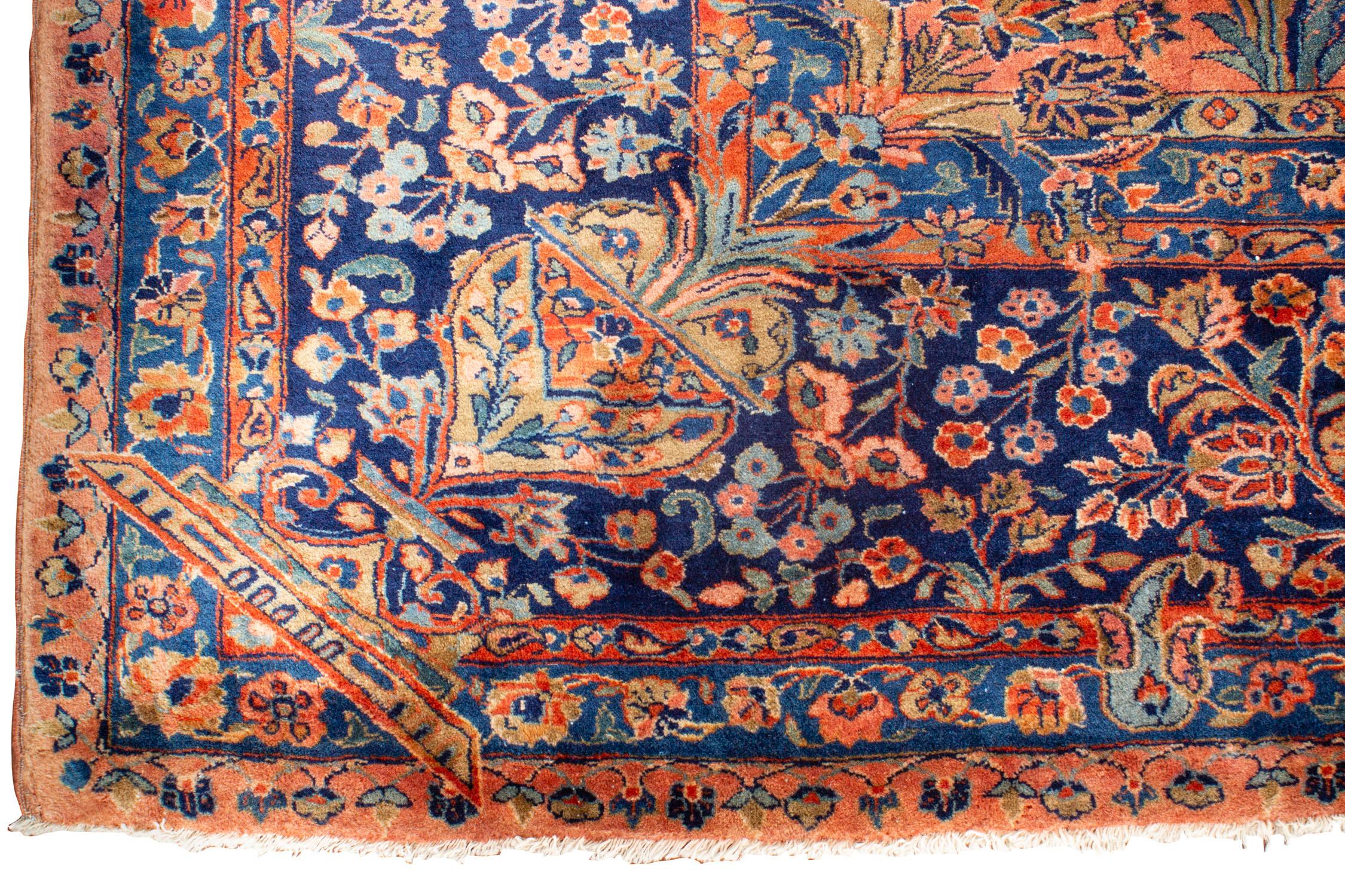 Persian Manchester Kashan Rug Carpet, circa 1900 For Sale 2