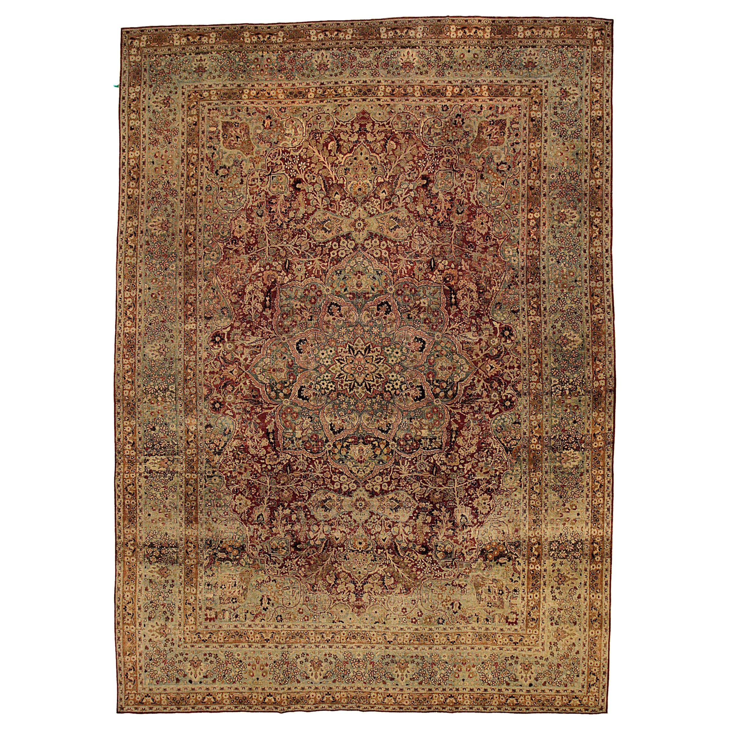 Persian Mashad Area Rugs Circa 1880 - 54131