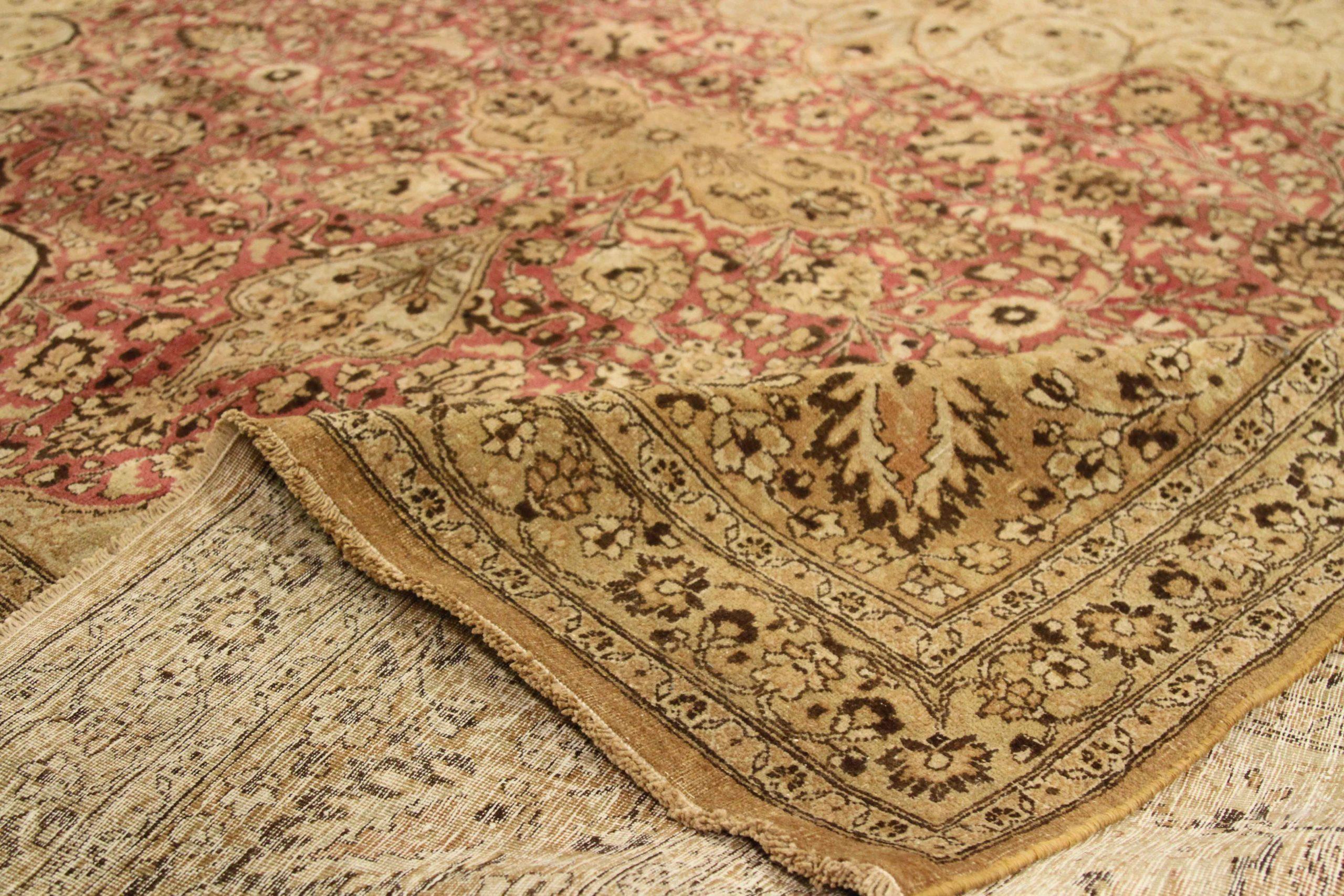 Persian Mashad Area Rugs - 67145 In Excellent Condition For Sale In Dallas, TX
