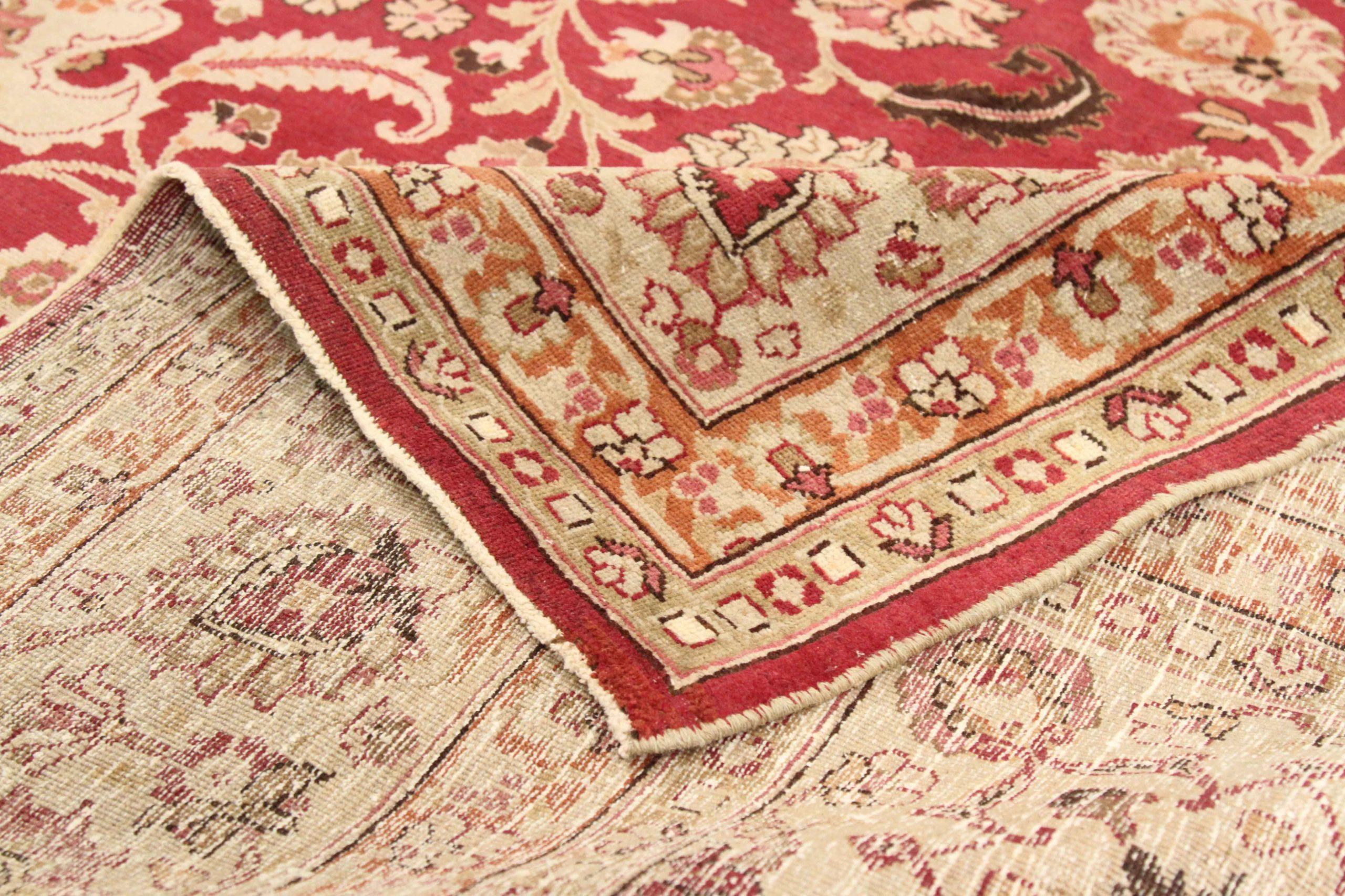 Tapis persans Mashad - 67164 Excellent état - En vente à Dallas, TX