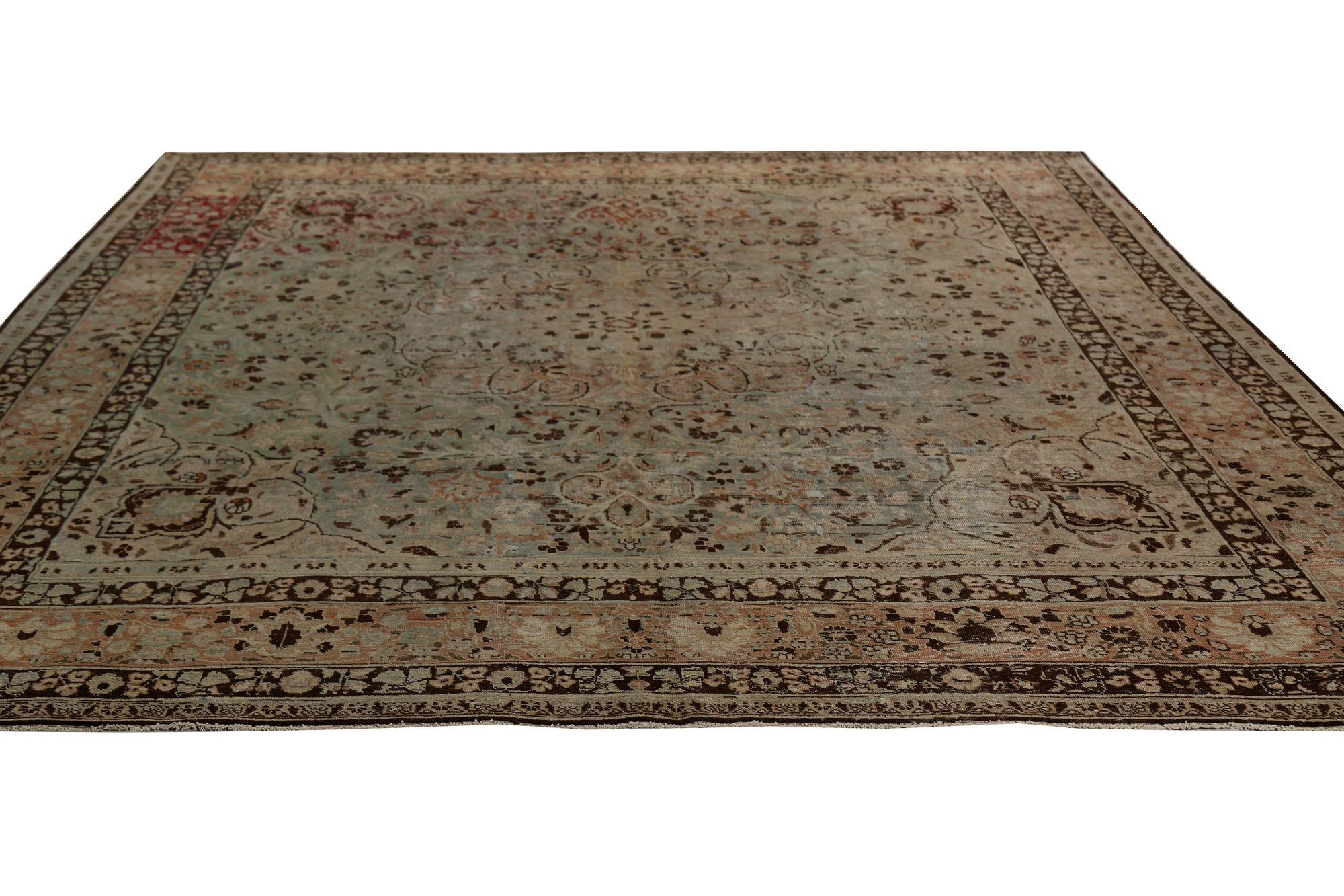 Iracheno Tappeti persiani Mashad - Lana, Greene & Greene Greene - 96829 in vendita