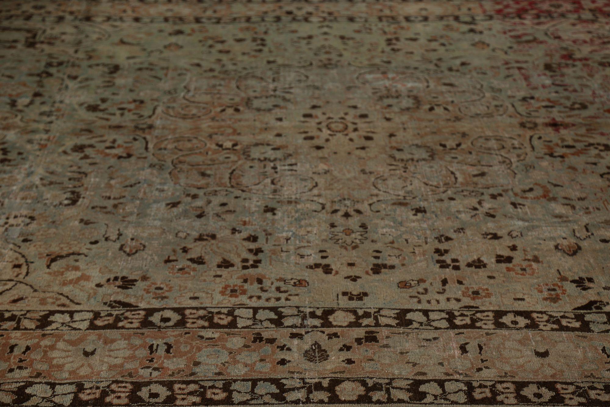 XX secolo Tappeti persiani Mashad - Lana, Greene & Greene Greene - 96829 in vendita