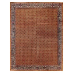 Persian Mashad Area Rugs - Wool Blue Ivory Red 73539