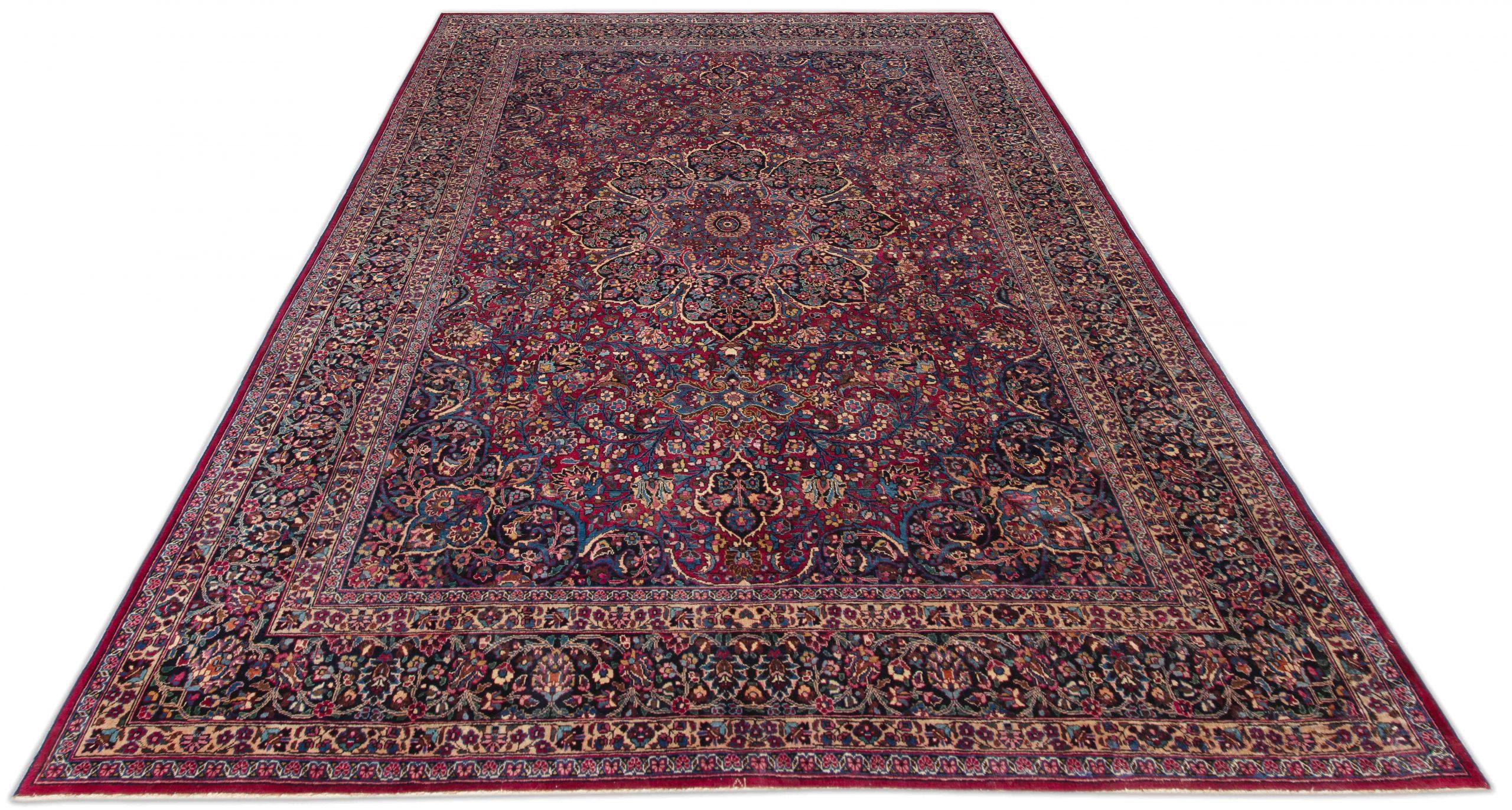 Discover the elegance of Persian Mashad featuring Area Rugs in Circa 1910. Designed with Wool and BlueNavy BlueRed, this exclusive design is perfect for enhancing your space.
