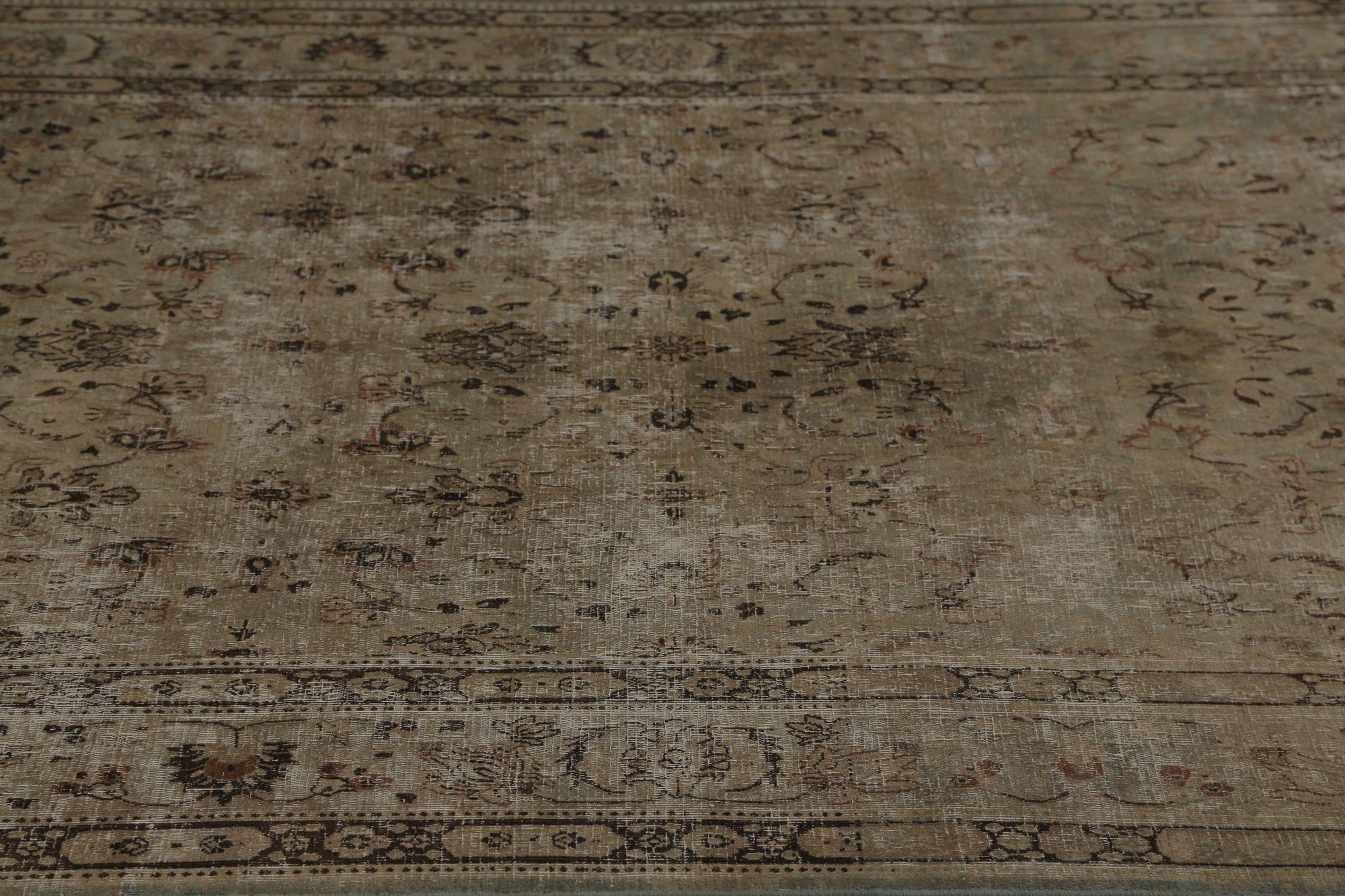 Persische Mashad-Teppiche - Wolle Brown Design - 96870 (20. Jahrhundert) im Angebot