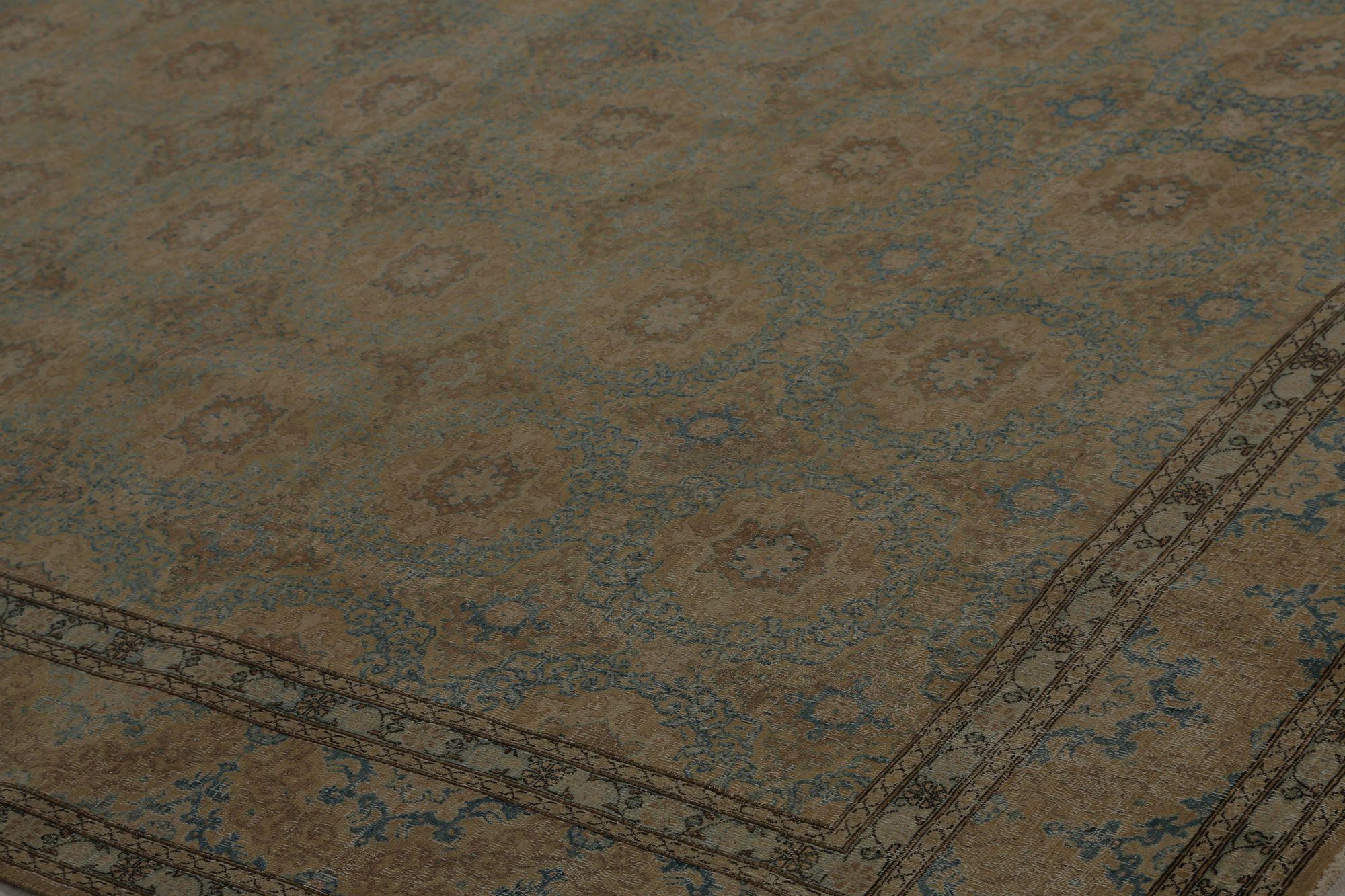 Iracheno Tappeti persiani Mashad - Lana Marrone Grigio/Argento Taupe - 97801 in vendita