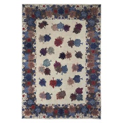 Persische Mashad-Teppiche – Wolle, elfenbeinfarbenes Design – 96805