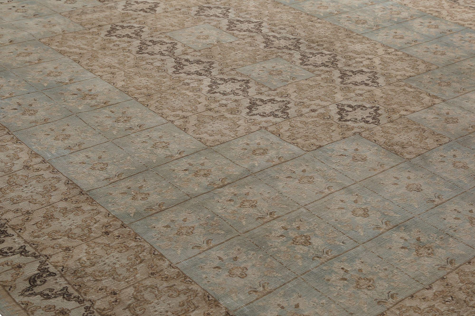 Iracheno Tappeti persiani Mashad - Lana Avorio Design-Light - 97653 in vendita