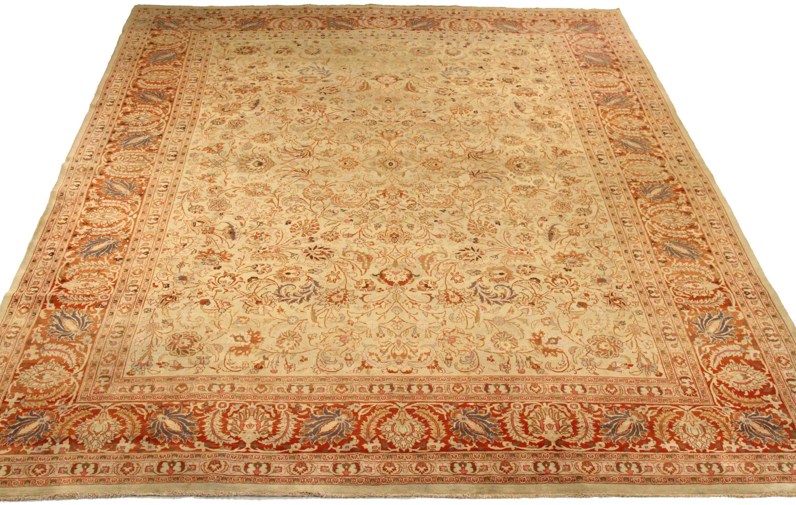 Discover the elegance of Persian Mashad featuring Area Rugs in Circa 1910. Designed with Wool and IvoryRedYellow, this exclusive design is perfect for enhancing your space.
