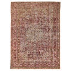 Persische Mashad-Teppiche - Wolle Rosa Rot Design - 97215