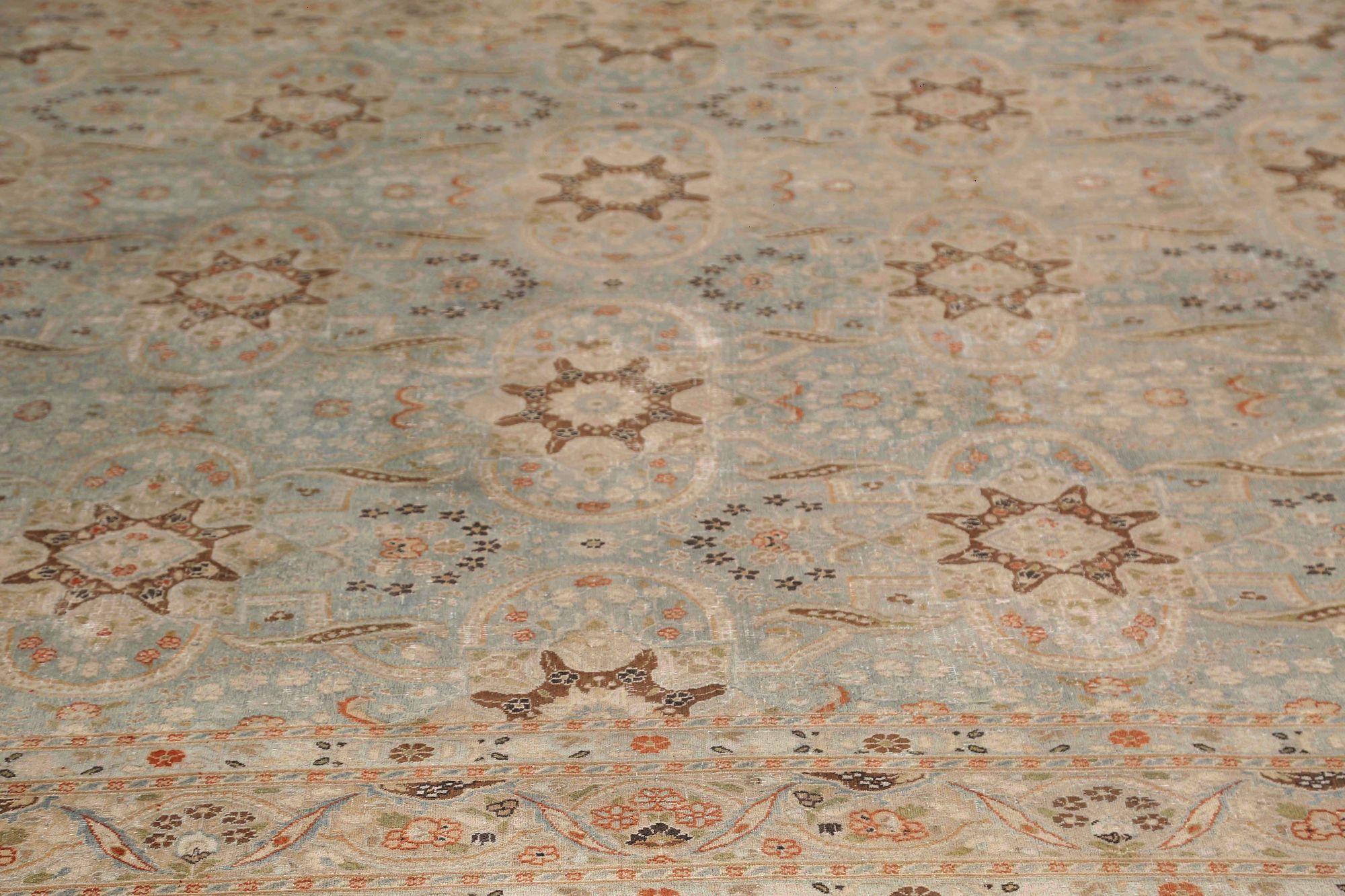 XX secolo Tappeti persiani Mashad - Lana sfumature di grigio / argento - 97651 in vendita