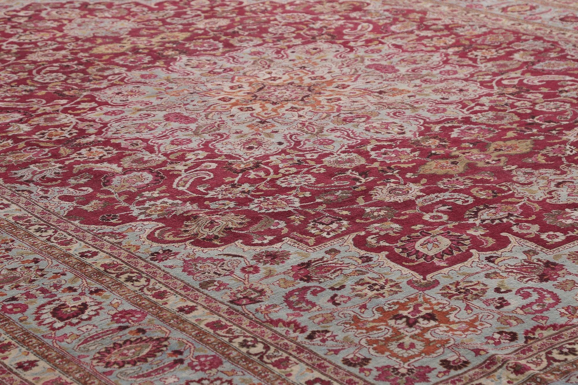 Discover the elegance of Persian Mashad featuring Over Size Rug in Circa 1940. Designed with Wool and Red, this exclusive design is perfect for enhancing your space.