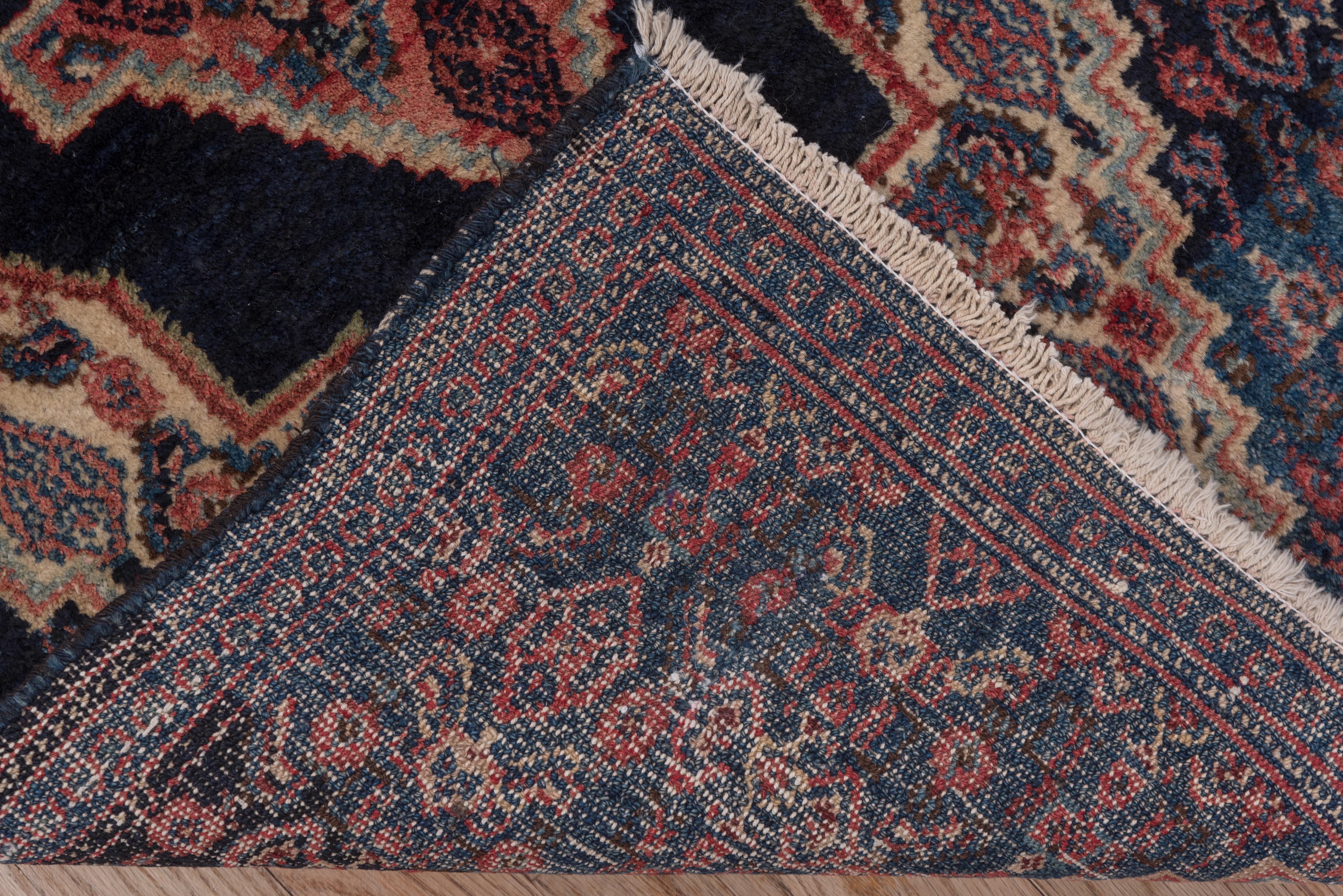 20th Century Persian Mat In Senne Weave Triangular Medallion For Sale