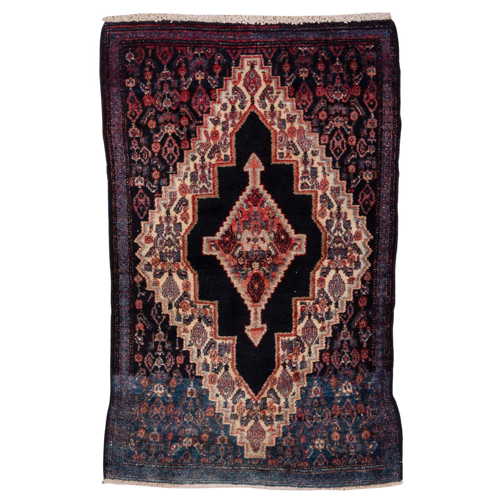 Persian Mat In Senne Weave Triangular Medallion