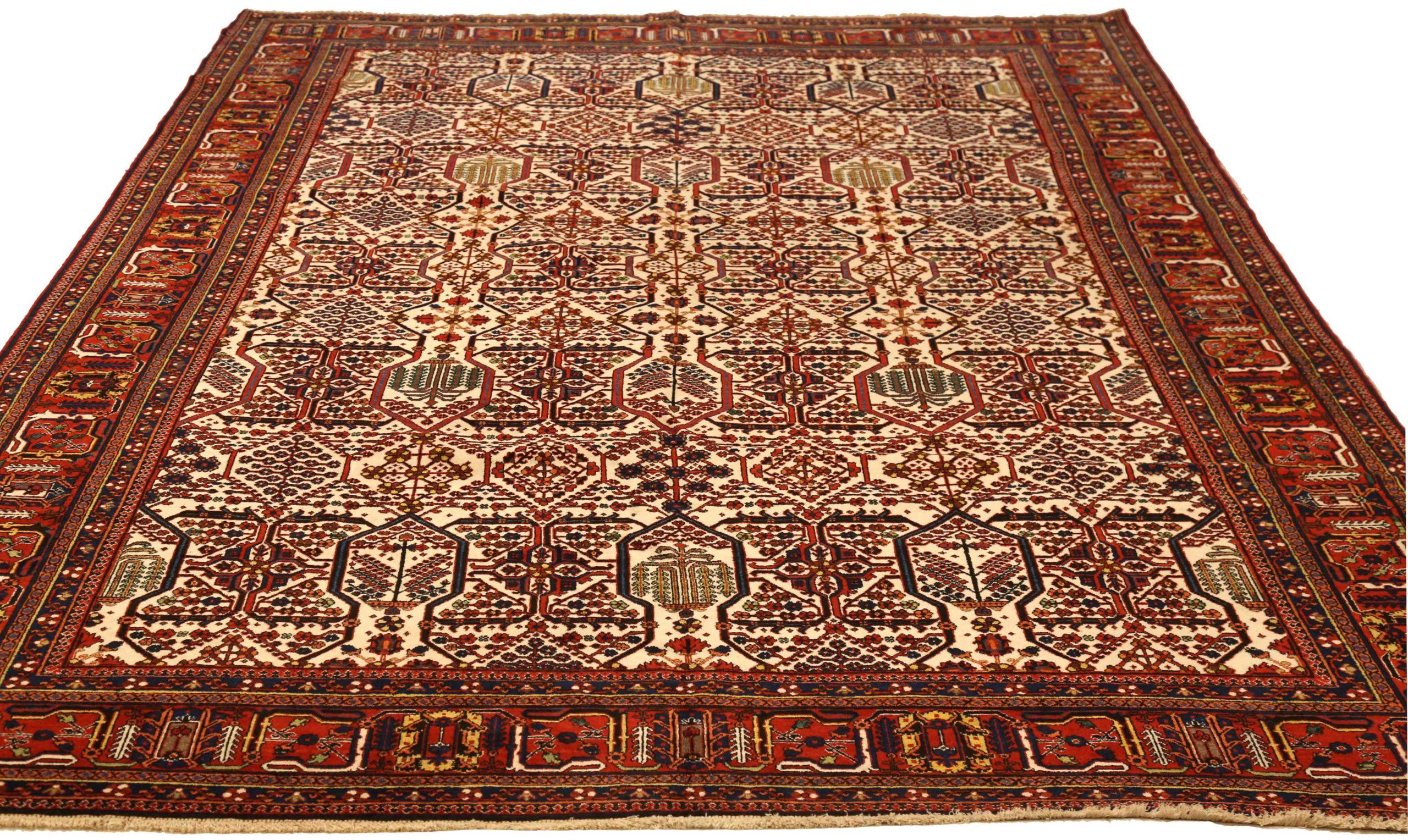 Discover the elegance of Persian Maymeh featuring Area Rugs in Circa 1940. Designed with Wool and IvoryNavy BlueRed, this exclusive design is perfect for enhancing your space.