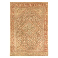 Tappeto persiano Meshkabad Small - Lana Marrone Avorio Rosso - 75632