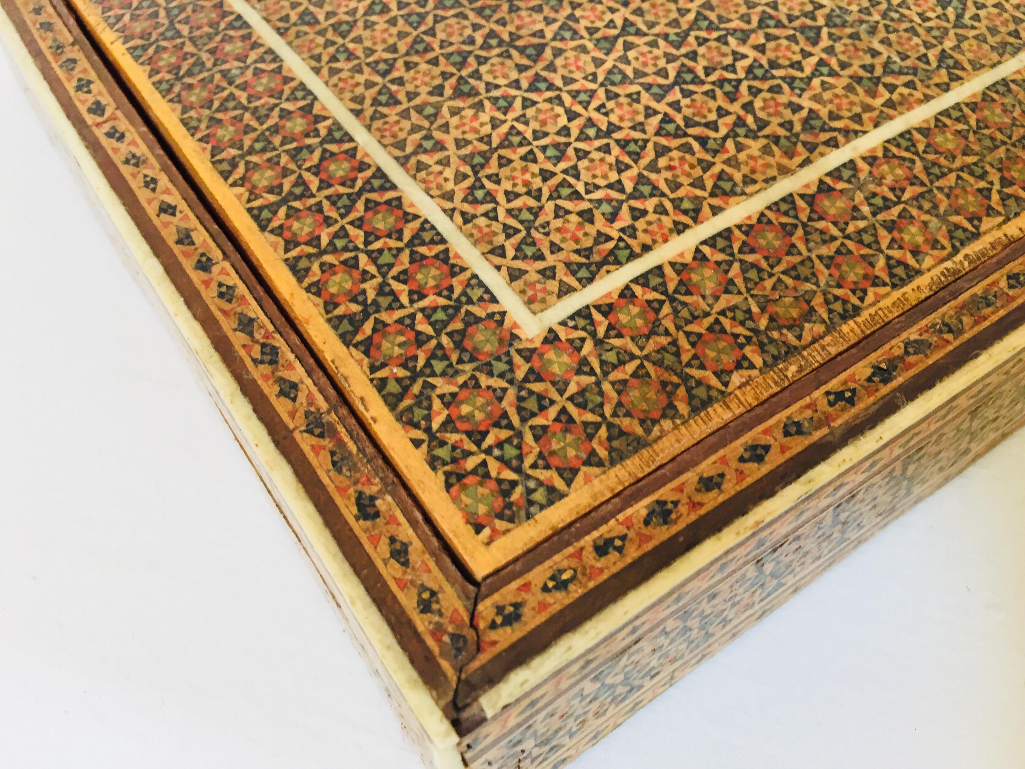 Moorish Micro Sadeli Mosaic Inlaid Jewelry Box 4