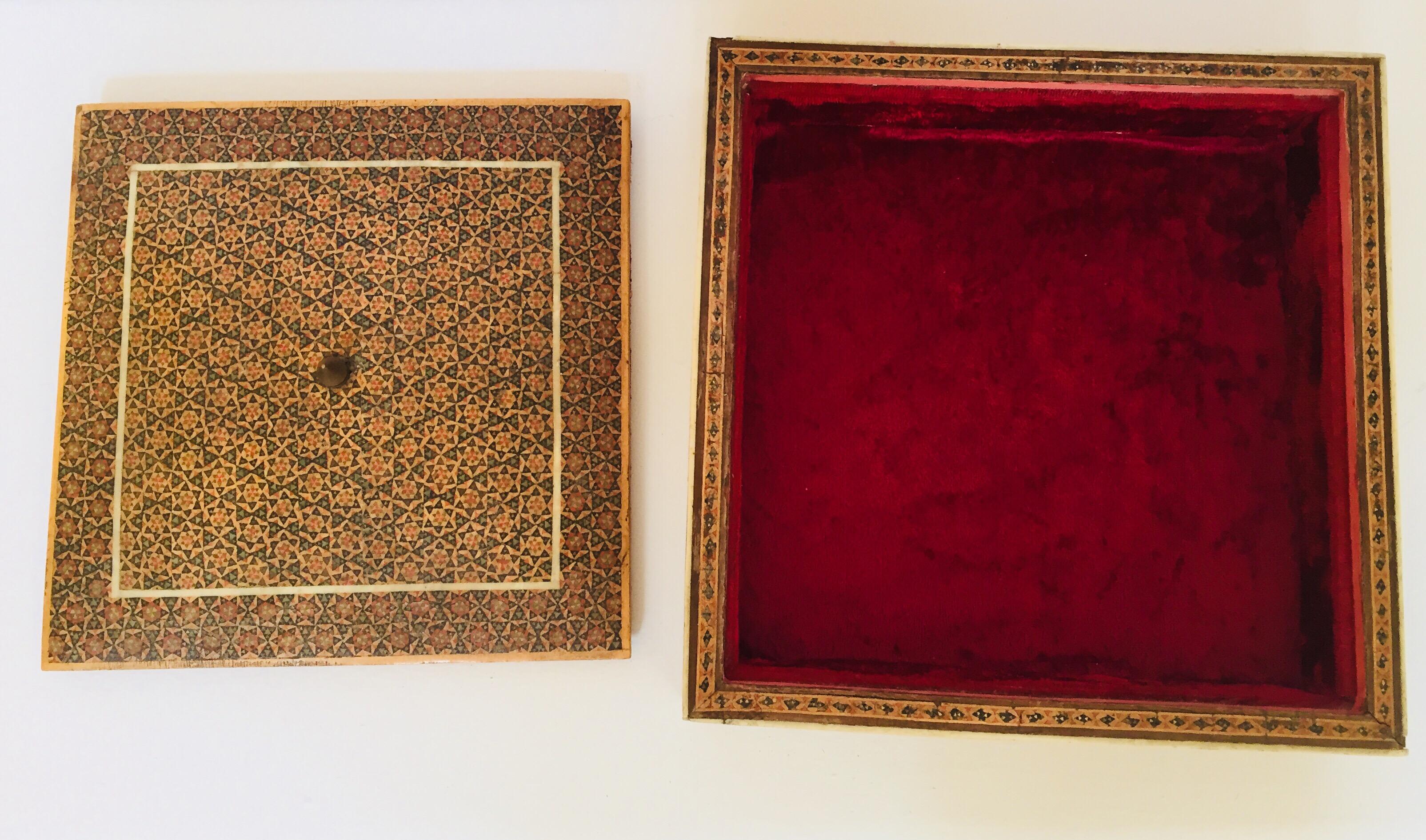 Moorish Micro Sadeli Mosaic Inlaid Jewelry Box 1