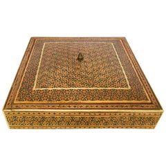 Persian Micro Mosaic Inlaid Jewelry Box