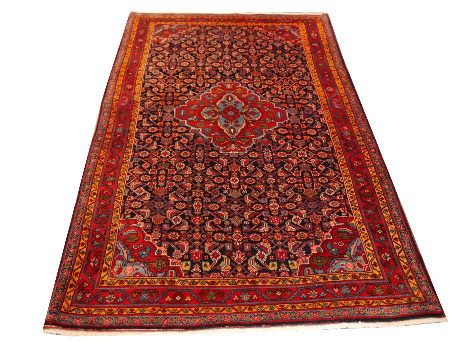 Hand-Knotted Persian Mid-Century Bidjar Rug