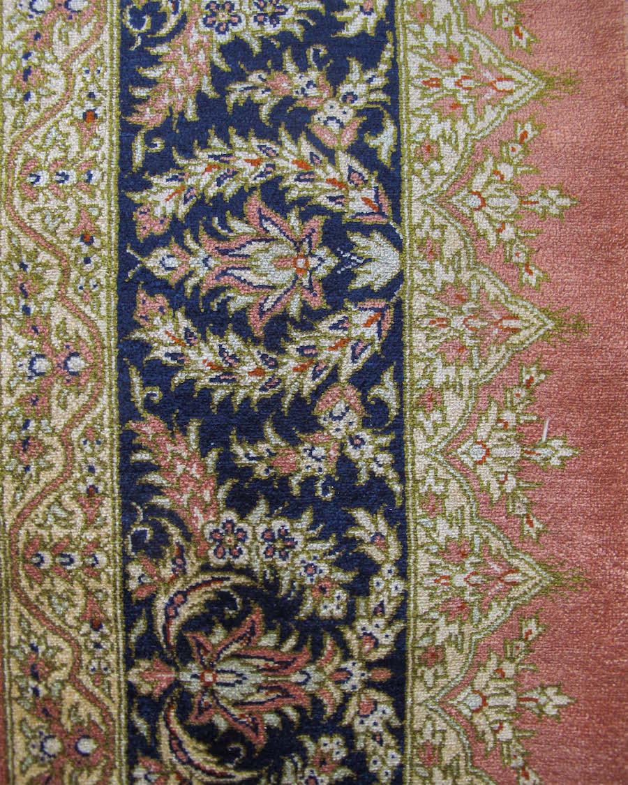 Hand-Woven Persian Mohammadi Qum Silk Rug, Late 20th Century For Sale