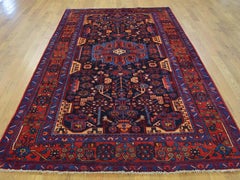 Persian Nahavand Full Pile 100 Percent Wool Handmade Oriental Rug