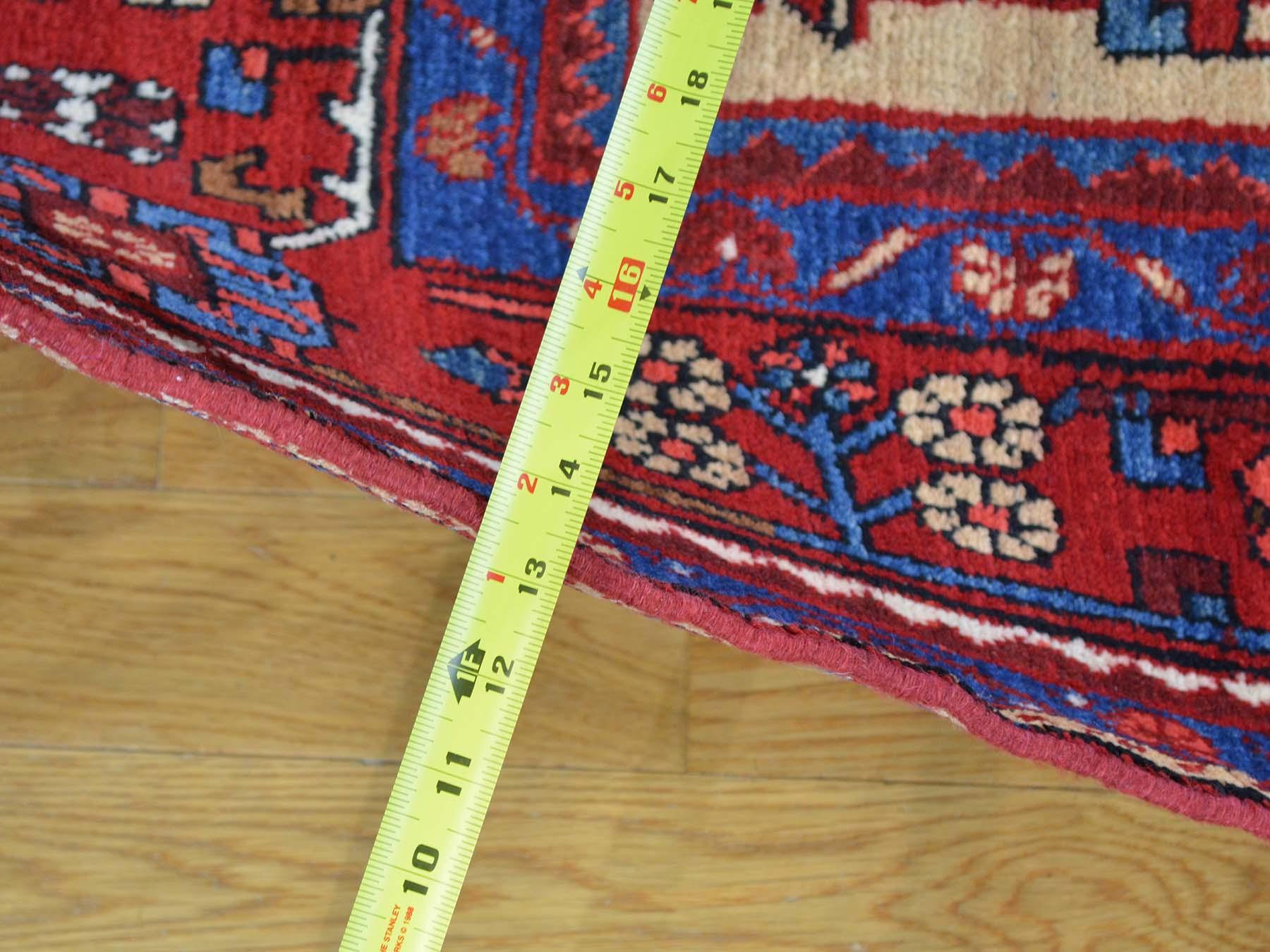 Medieval Persian Nahavand Hand Knotted 100 Percent Wool Oriental Rug