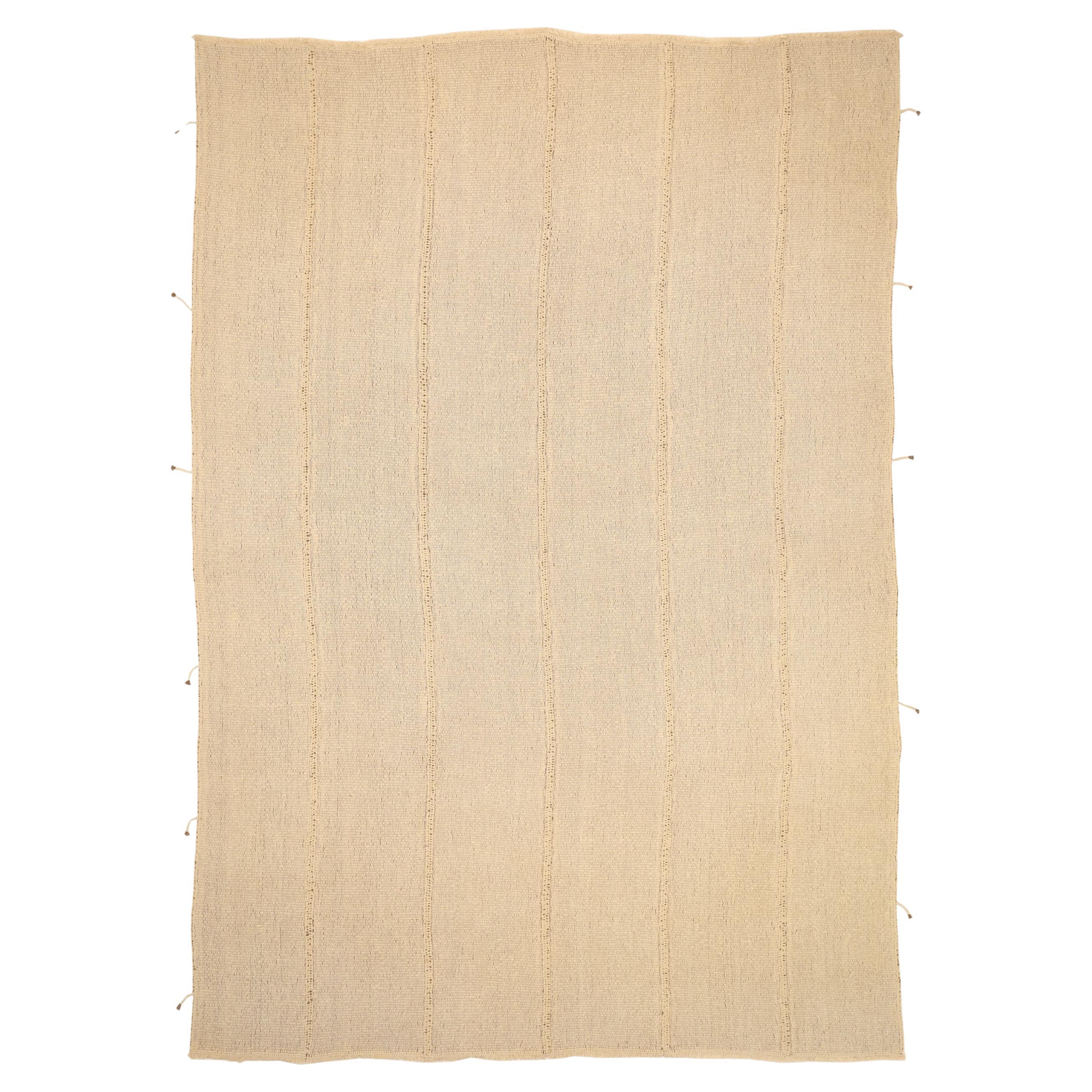 Persische Natürliche Sammlung Bereich Teppiche - Wolle Elfenbein Design - 93777 im Angebot
