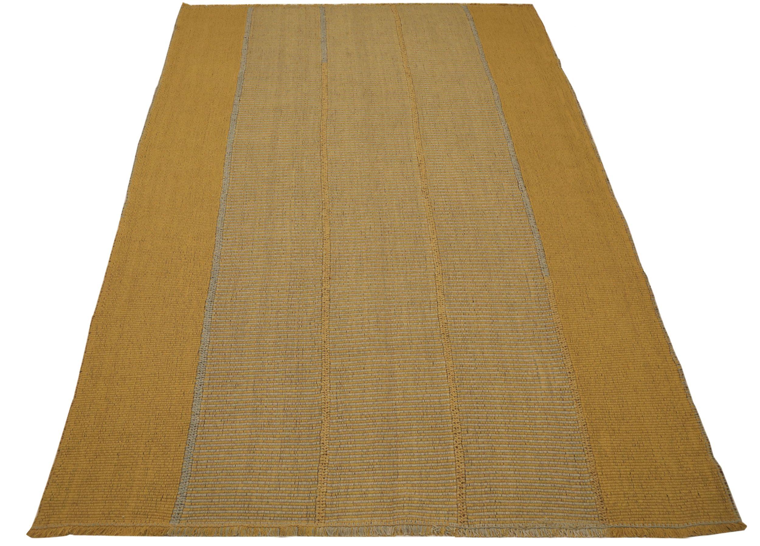 Irakien Tapis de la collection naturelle persane, motif jaune laine - 93780 en vente