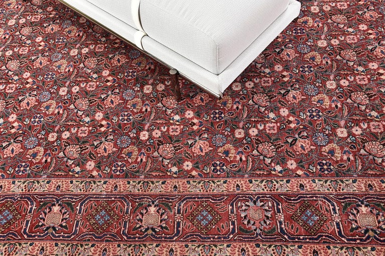 Persian Natural Dye Bidjar Rug For Sale at 1stDibs