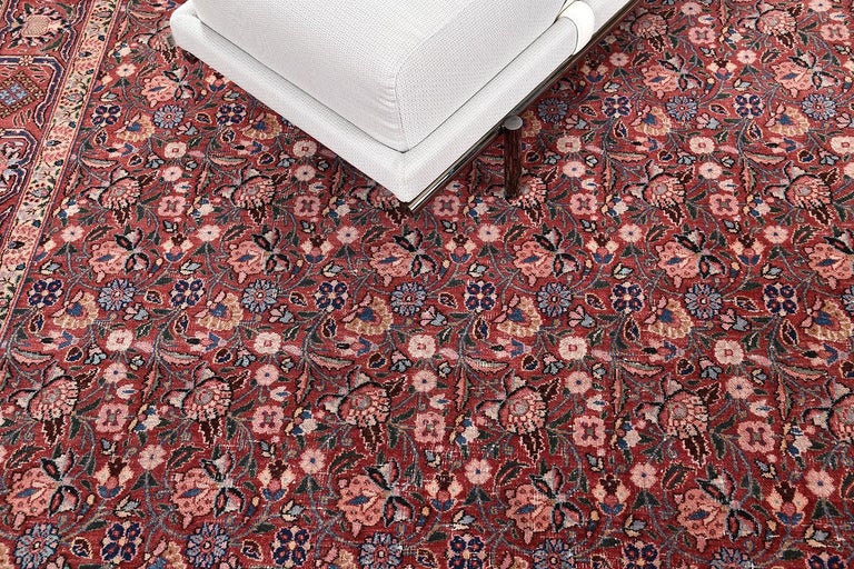 Persian Natural Dye Bidjar Rug For Sale at 1stDibs