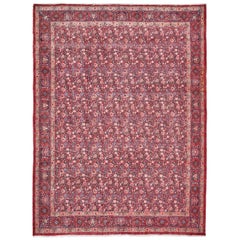 Vintage Persian Natural Dye Bidjar Rug