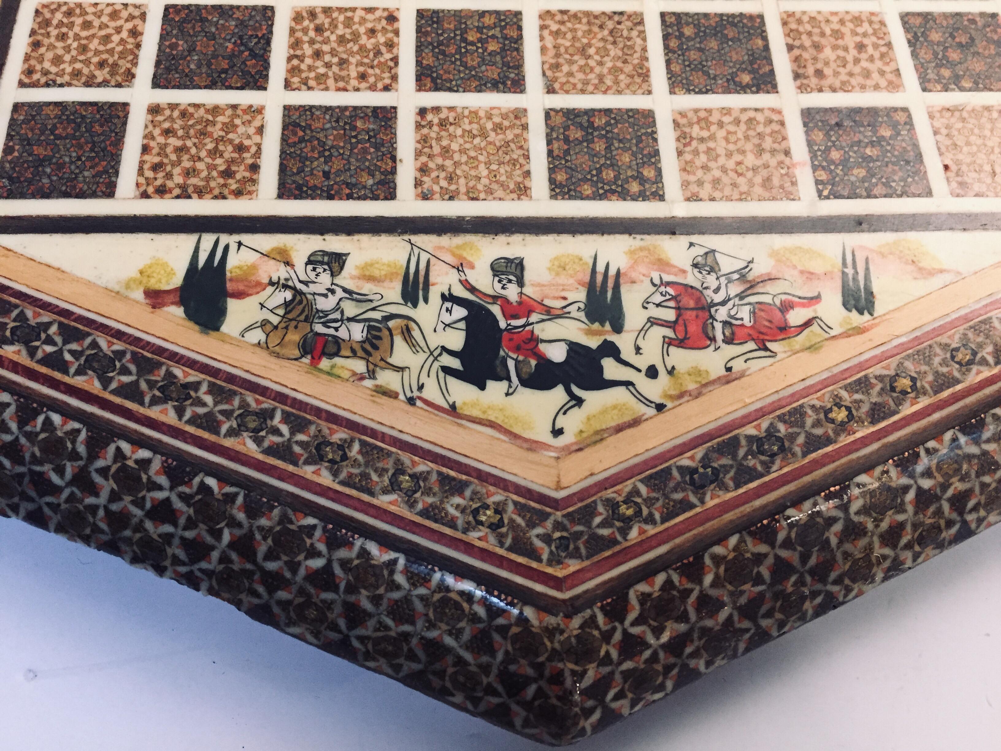 Persian Octagonal Backgammon and Chess Game 2