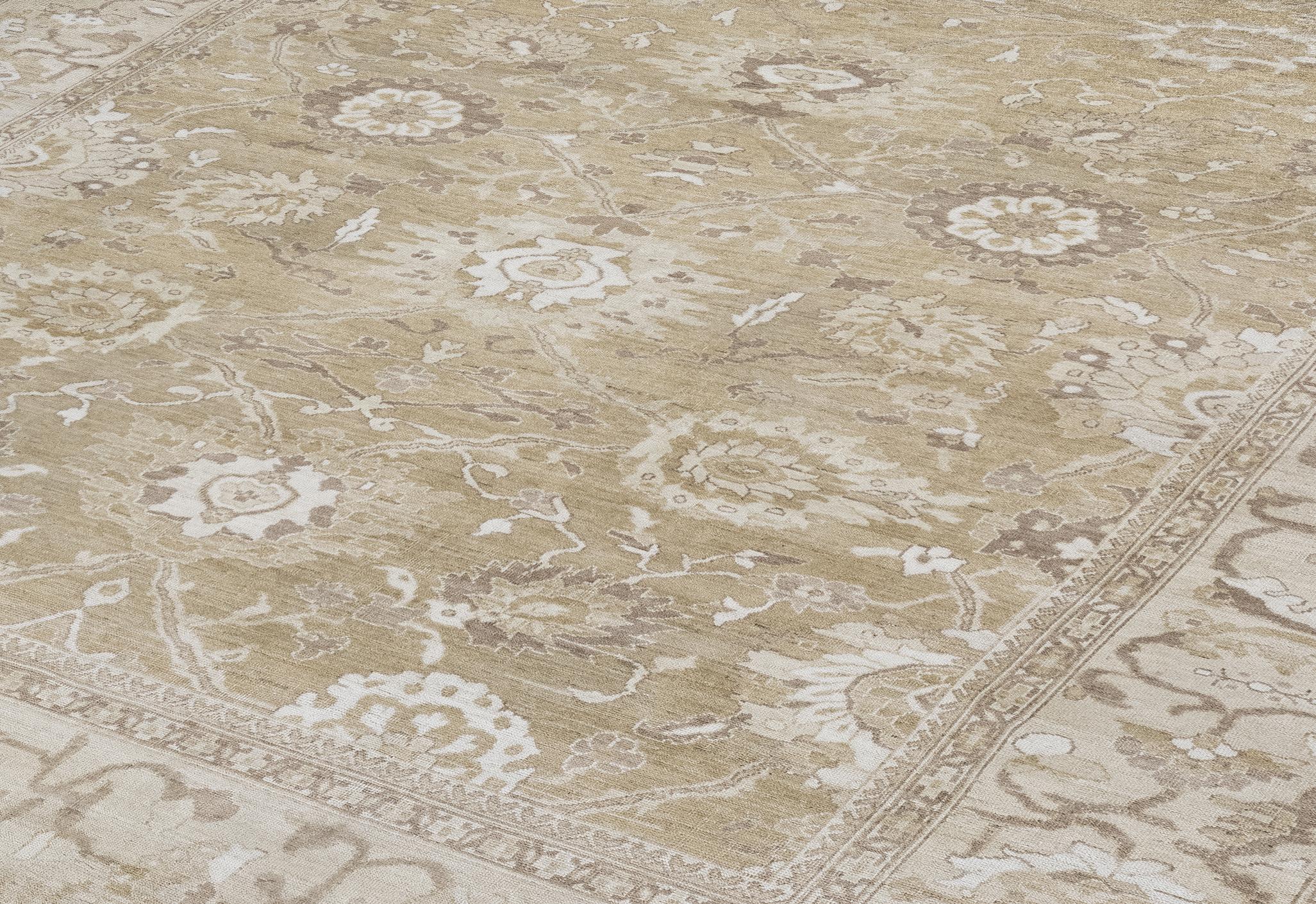 Made in Iran, NASIRI crafts this hand-knotted Ziegler Sultanabad rug, the sole atelier continuing the legacy of the historic 1875 Ziegler & Co. workshops. Woven in the very same region where the originals were produced, this piece uses 100%