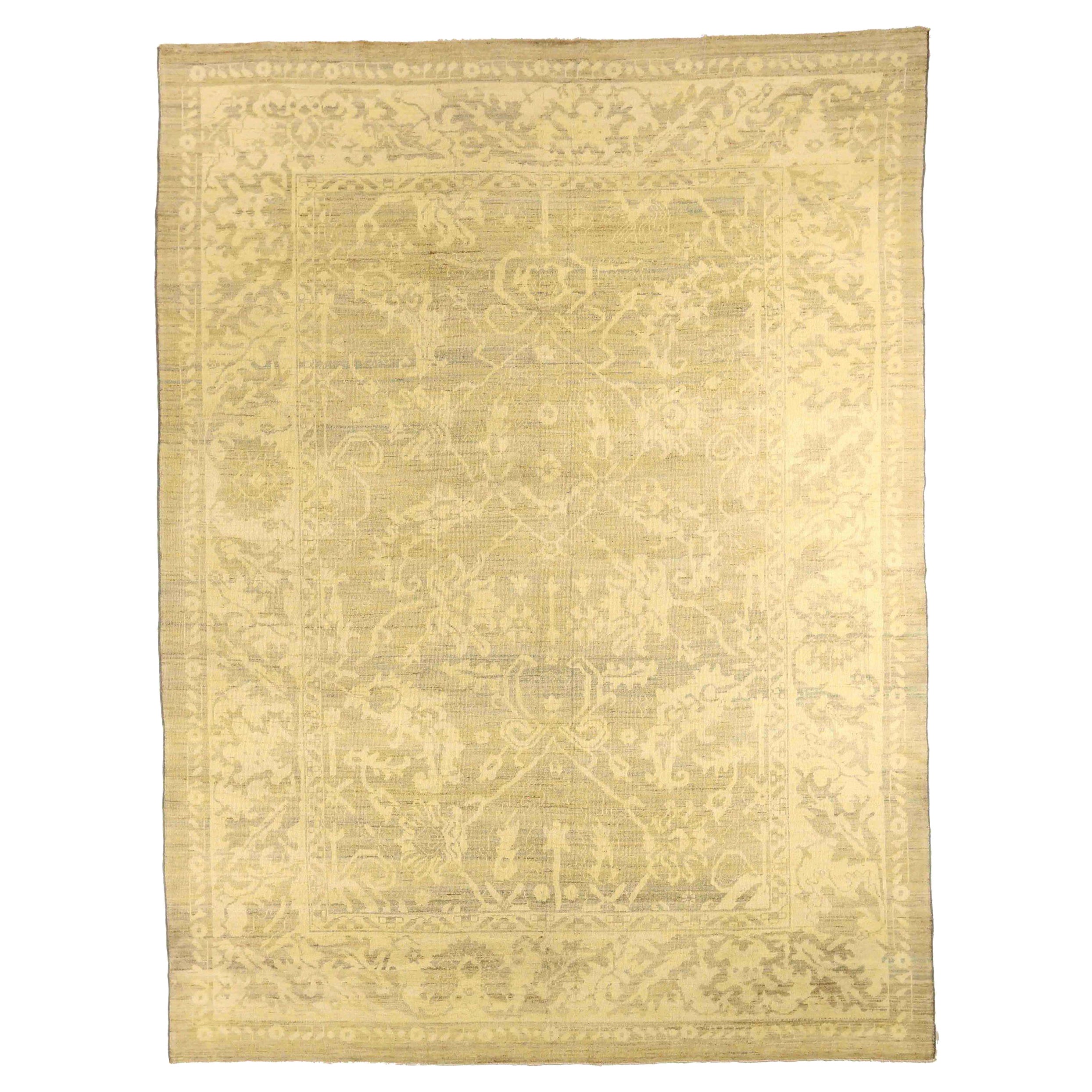 Persian Oushak Area Rugs Circa 1990 - 67053 im Angebot